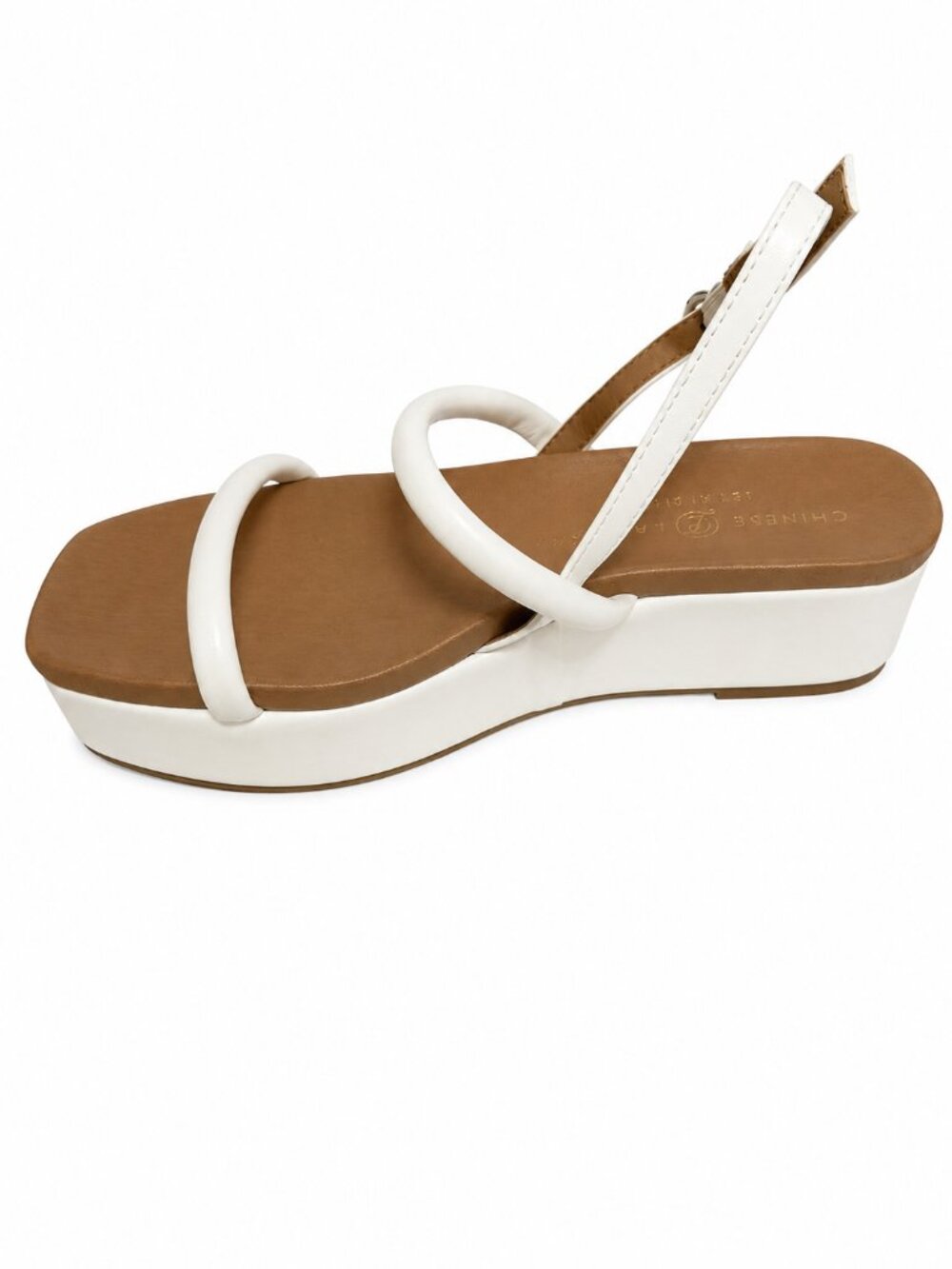 Chinese Laundry Skippy White Platform Sandals Women’s Size 6 NWOT